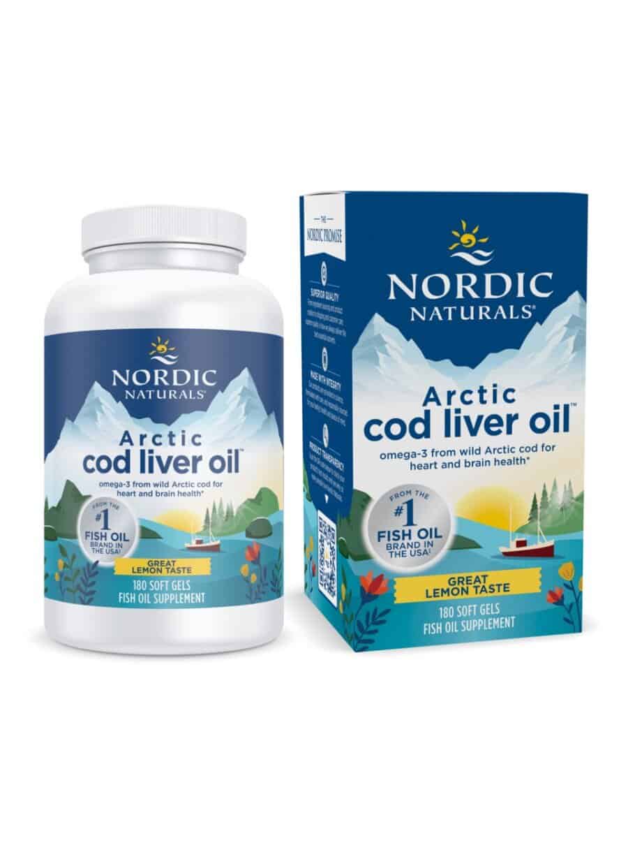 Nordic Naturals Pro Arctic Cod Liver Oil, Lemon -- omega-3s, heart health.