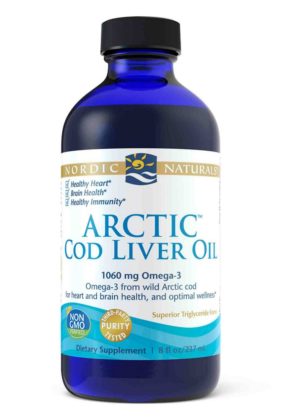 Nordic Naturals Pro Arctic Cod Liver Oil Unflavored -- cod liver oil, omega-3 supplement.