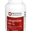 Protocol For Life Arginine 1000mg -- nitric oxide precursor, amino acid support.