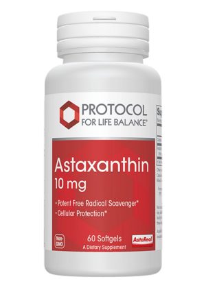Protocol For Life Astaxanthin 10mg -- antioxidant, cellular protection.