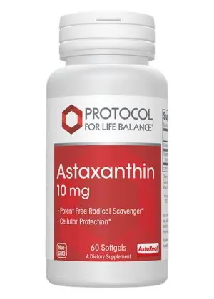 Protocol For Life Astaxanthin 10mg -- antioxidant, cellular protection.