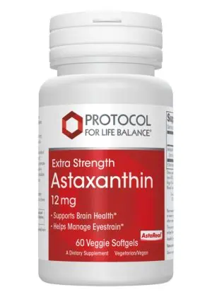 Protocol For Life Astaxanthin 12mg -- antioxidant support, cellular health.