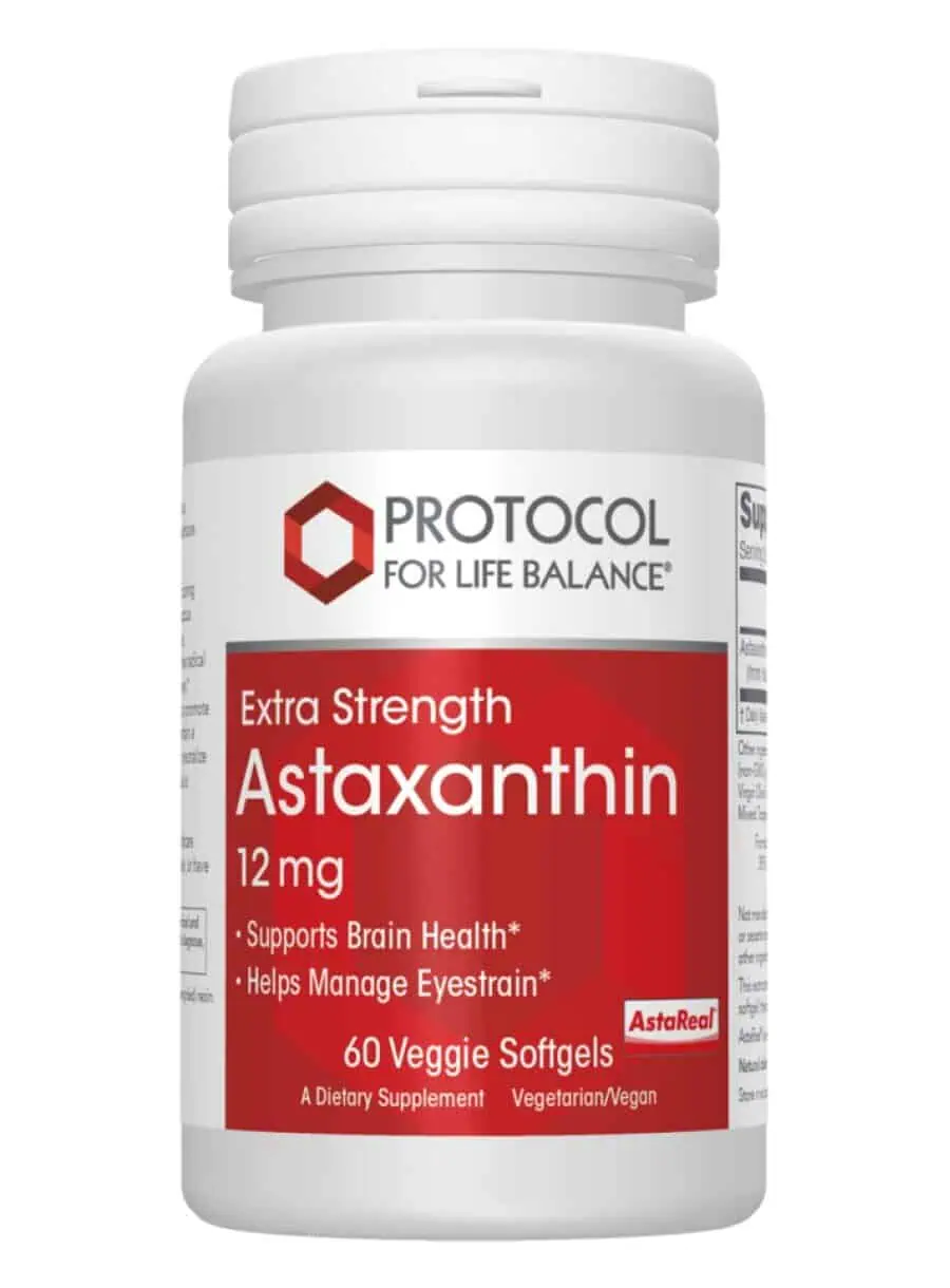 Protocol For Life Astaxanthin 12mg -- antioxidant support, cellular health.