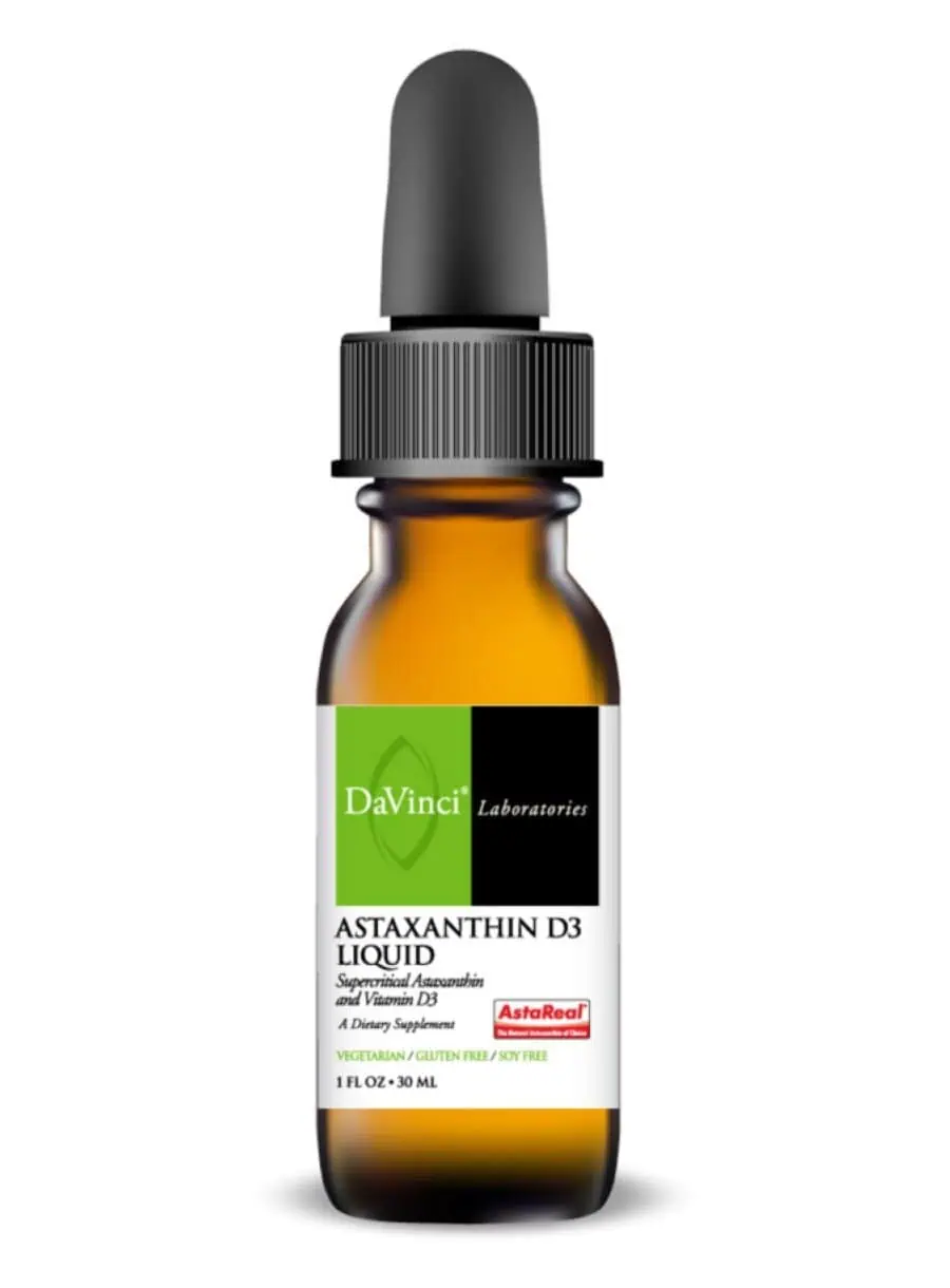 DaVinci Labs Astaxanthin D3 Liquid 1oz -- astaxanthin, vitamin D3