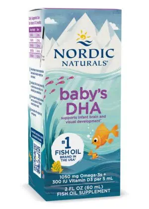 Nordic Naturals Pro Baby's DHA -- omega-3 for infants, brain development.