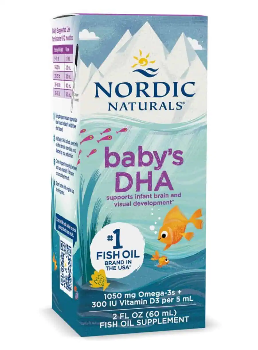 Nordic Naturals Pro Baby's DHA -- omega-3 for infants, brain development.