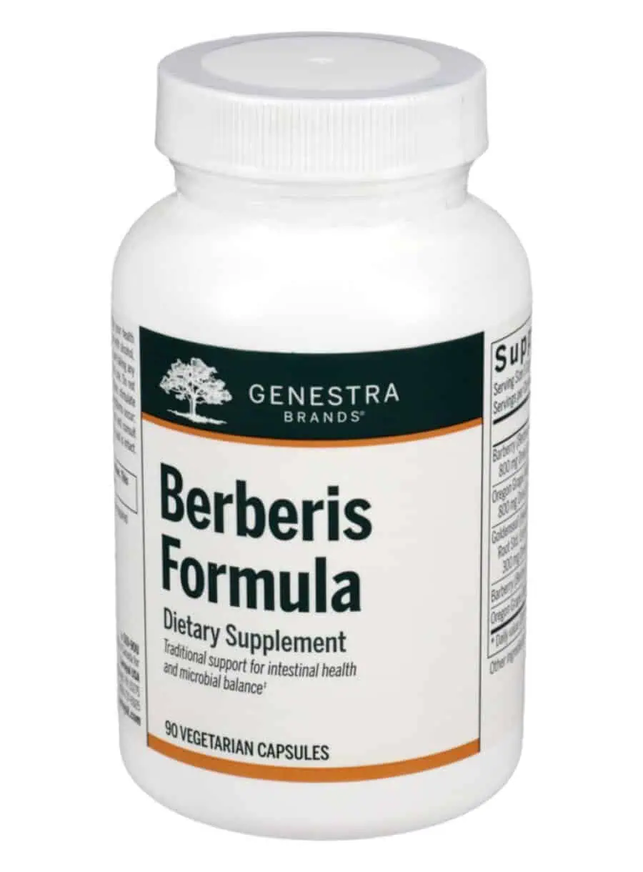 Seroyal/Genestra Berberis Formula -- herbal supplement, vegan capsules.