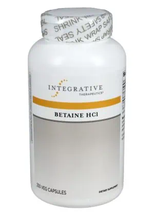 Integrative Therapeutics, Inc. Betaine HCL -- betaine hydrochloride, pepsin.