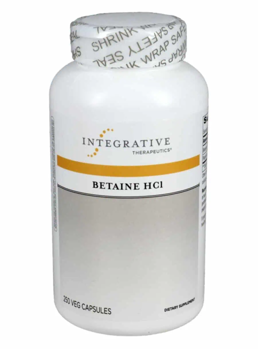 Integrative Therapeutics, Inc. Betaine HCL -- betaine hydrochloride, pepsin.