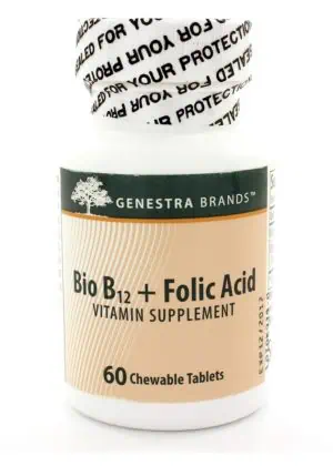 Seroyal/Genestra Bio B12 + Folic Acid Chewable -- vitamin B12, folic acid
