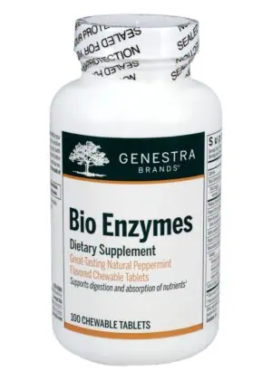 Seroyal/Genestra Bio Enzymes (Chewable) -- digestive enzymes, chewable tablets.