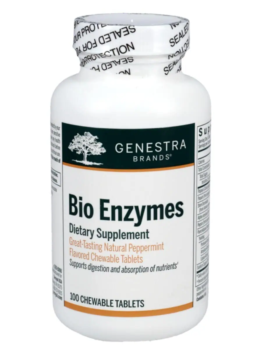 Seroyal/Genestra Bio Enzymes (Chewable) -- digestive enzymes, chewable tablets.