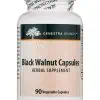 Seroyal/Genestra Black Walnut Capsules -- digestive health, herbal support.