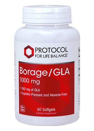 Protocol For Life Borage / GLA 1000mg -- borage oil, GLA supplement