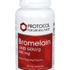 Protocol For Life Bromelain 2400 GDU/g 500mg -- protein digesting enzyme, digestive support.