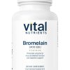 Vital Nutrients Bromelain High Potency 2400GDU 375mg -- bromelain supplement, proteolytic enzyme.