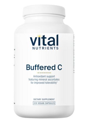 Vital Nutrients Buffered C 500mg Gentle Vitamin C for sensitive individuals -- vitamin c, immune support