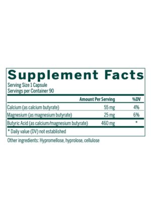 Seroyal/Genestra Butyrate Complex -- butyric acid, gut health - Back