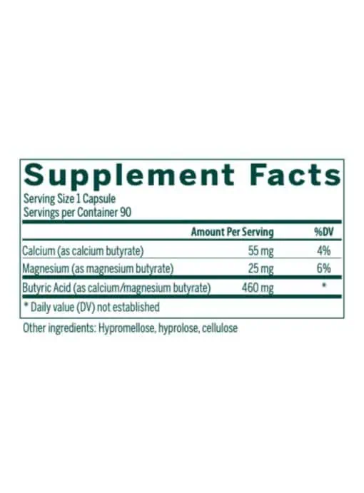 Seroyal/Genestra Butyrate Complex -- butyric acid, gut health - Back