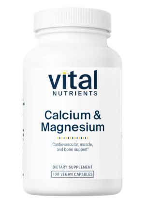 Vital Nutrients Calcium & Magnesium -- calcium supplement, magnesium supplement.