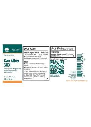 Seroyal Can Albex 30X -- homeopathic preparation, yeast infection relief. - Back