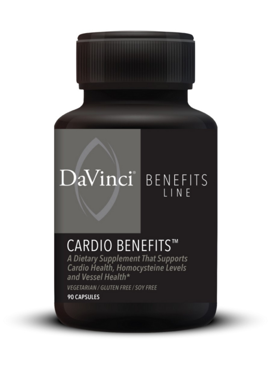 DaVinci Labs Cardio Benefits -- cardiovascular support, heart health.
