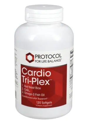 Protocol For Life Cardio Tri-Plex -- cardiovascular support, omega-3 fatty acids.