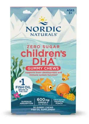 Nordic Naturals Pro Children's DHA Gummies -- omega-3s, children's health.