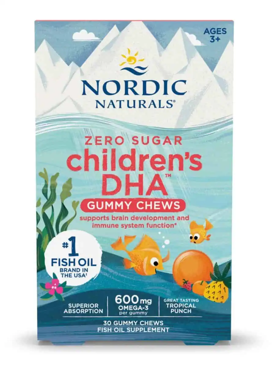Nordic Naturals Pro Children's DHA Gummies -- omega-3s, children's health.