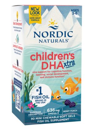 Nordic Naturals Pro Children's DHA Xtra -- children's omega-3, cognitive support.