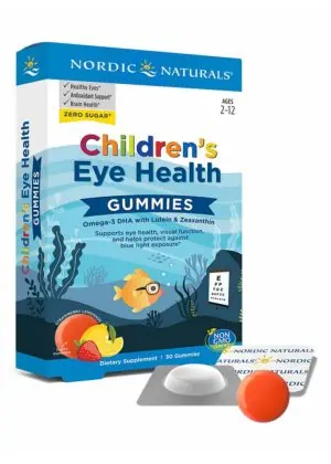 Nordic Naturals Pro Children's Eye Health Gummies -- children's eye health, omega-3 gummies.