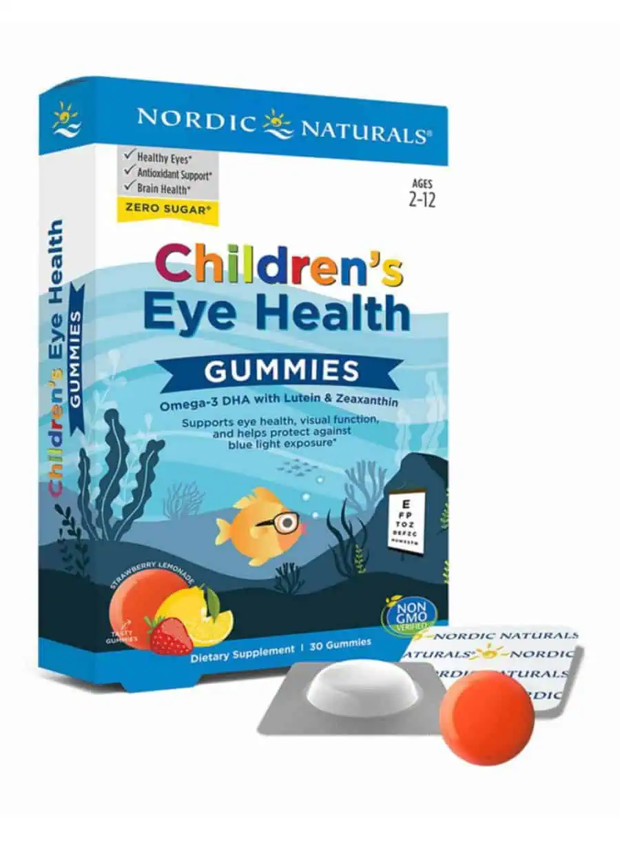 Nordic Naturals Pro Children's Eye Health Gummies -- children's eye health, omega-3 gummies.
