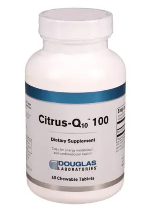 Douglas Laboratories Citrus-Q10 100 -- coenzyme Q10, chewable supplement.