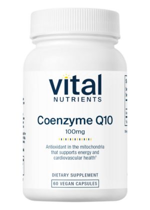 Vital Nutrients Coenzyme Q10 100mg -- antioxidant support, cardiovascular health.