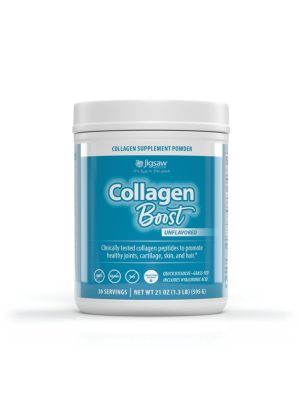 Jigsaw Collagen Boost(R) -- collagen supplement, skin health.