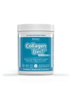 Jigsaw Collagen Boost(R) -- collagen supplement, skin health.