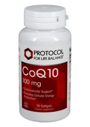 Protocol For Life CoQ10 100mg -- cardiovascular support, cellular energy production.