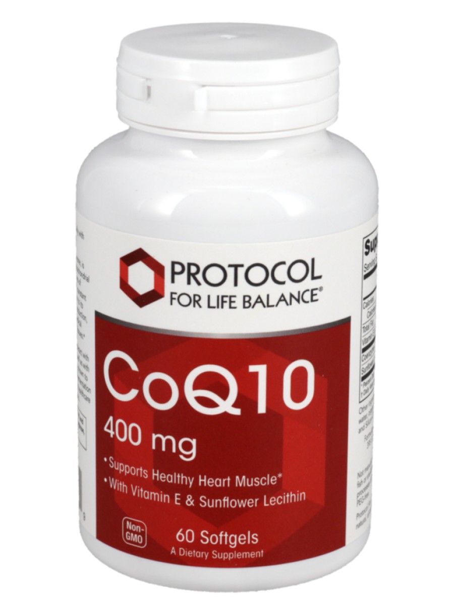 Protocol For Life CoQ10 400mg -- heart health, energy production.
