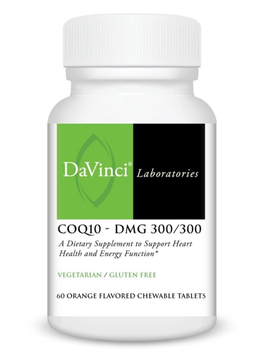 DaVinci Labs CoQ10-DMG 300/300 -- heart health, energy support.