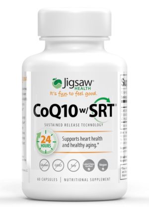 Jigsaw Health CoQ10 w/SRT -- superior bioavailability, heart health support.