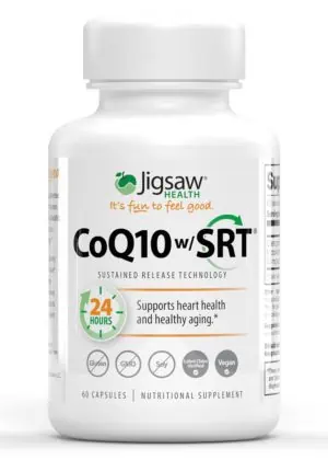 Jigsaw Health CoQ10 w/SRT -- superior bioavailability, heart health support.