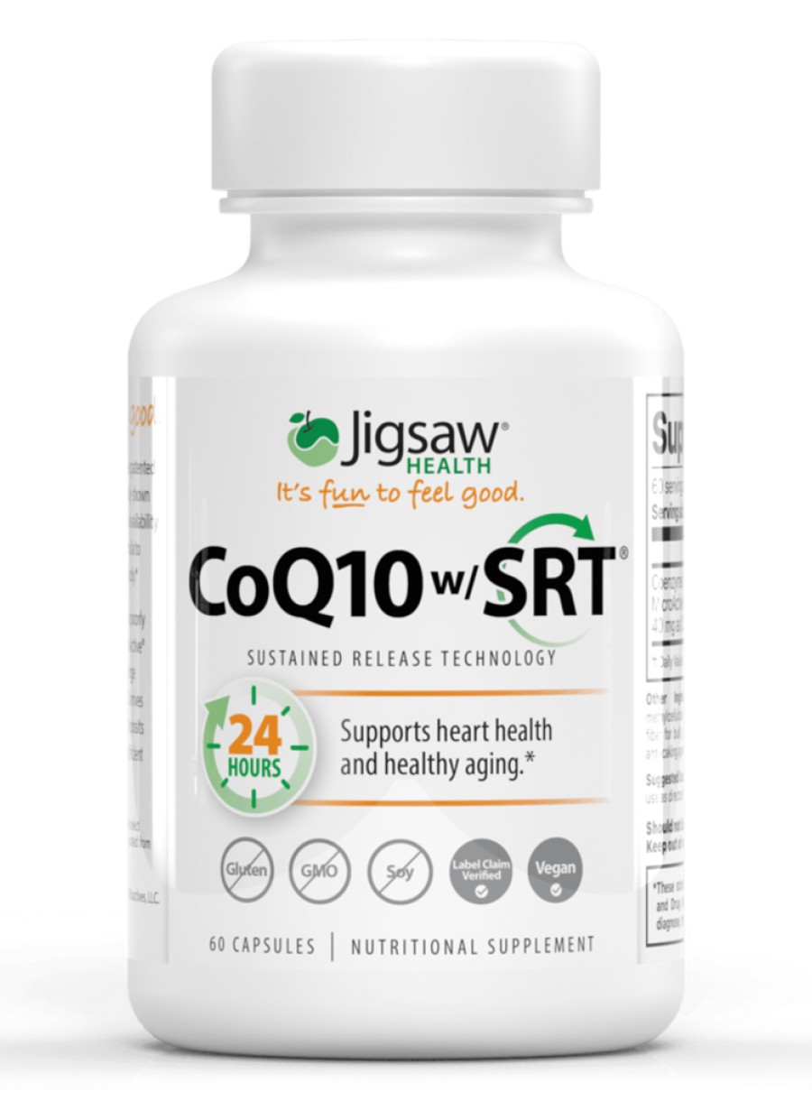 Jigsaw Health CoQ10 w/SRT -- superior bioavailability, heart health support.