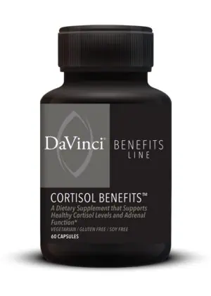 DaVinci Labs Cortisol Benefits -- cortisol support, adrenal health.