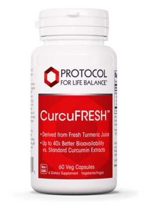Protocol For Life CurcuFRESH 500mg -- curcumin supplement, turmeric extract.