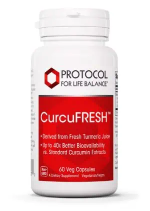 Protocol For Life CurcuFRESH 500mg -- curcumin supplement, turmeric extract.