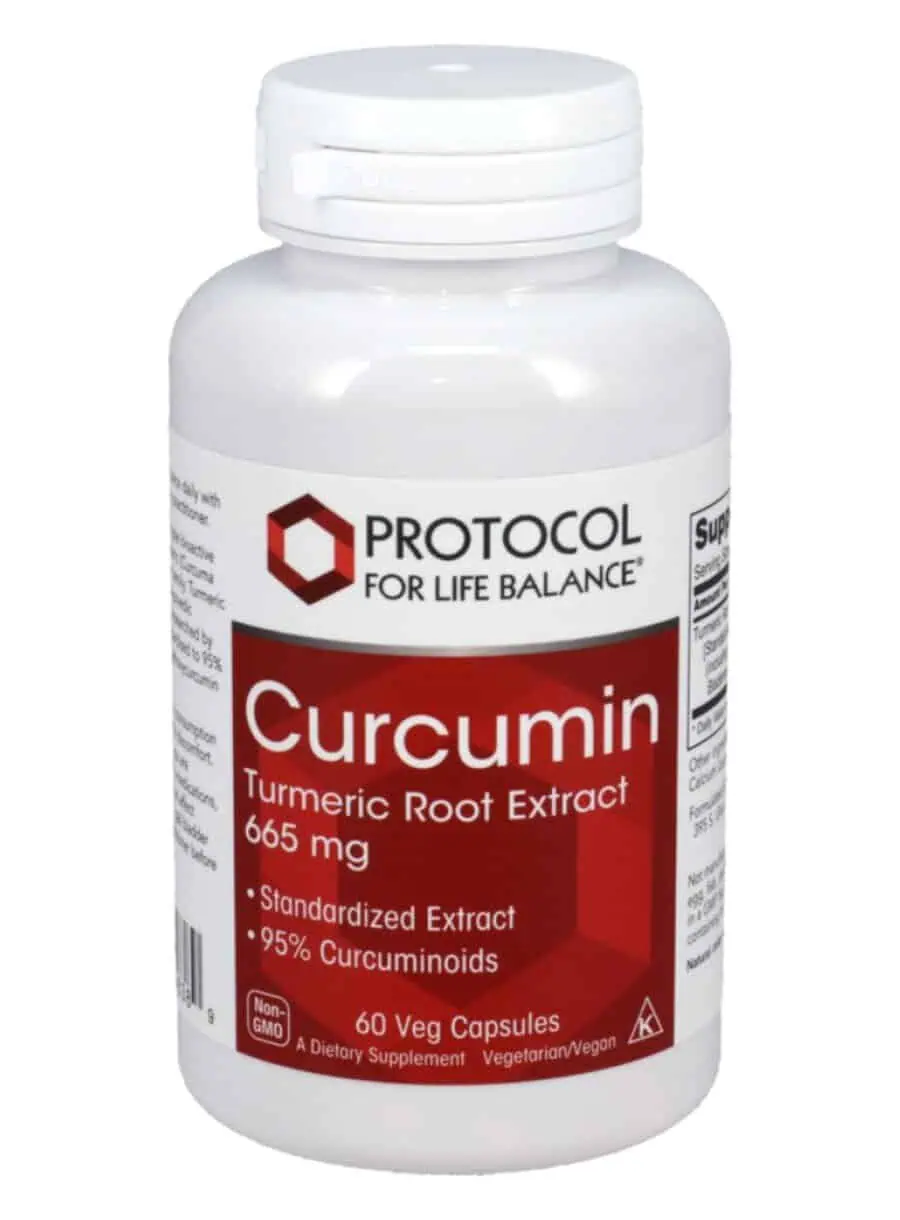 Protocol For Life Curcumin 665mg -- turmeric supplement, curcumin extract.