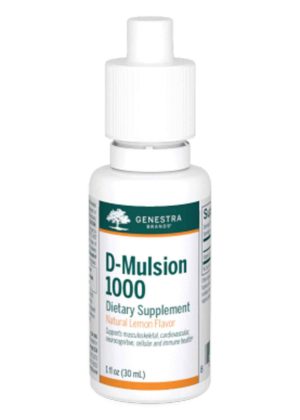 Seroyal/Genestra D-Mulsion 1000 (lemon) -- emulsified vitamin D, citrus flavor.