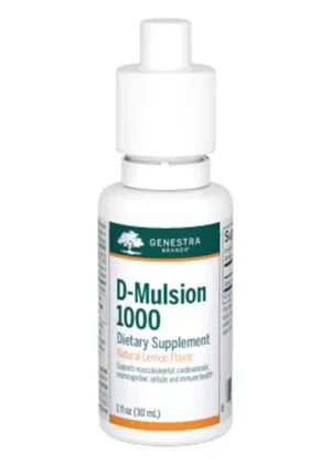 Seroyal/Genestra D-Mulsion 1000 (lemon) -- emulsified vitamin D, citrus flavor.