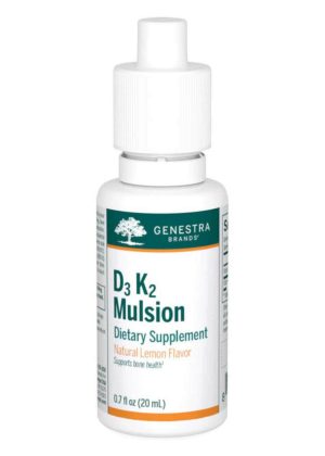 Seroyal/Genestra D3 K2 mulsion -- Vitamin D, Vitamin K2.