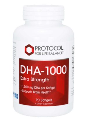 Protocol For Life DHA-1000 -- DHA supplement, brain health.